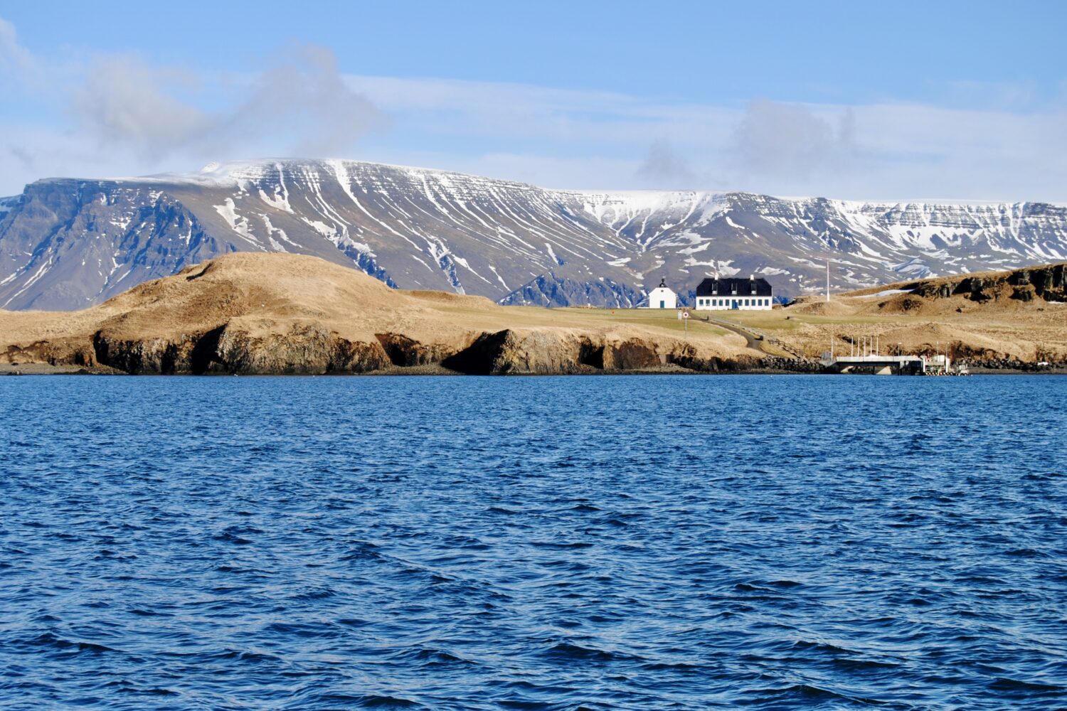 Ostrov Viðey reykjavík island