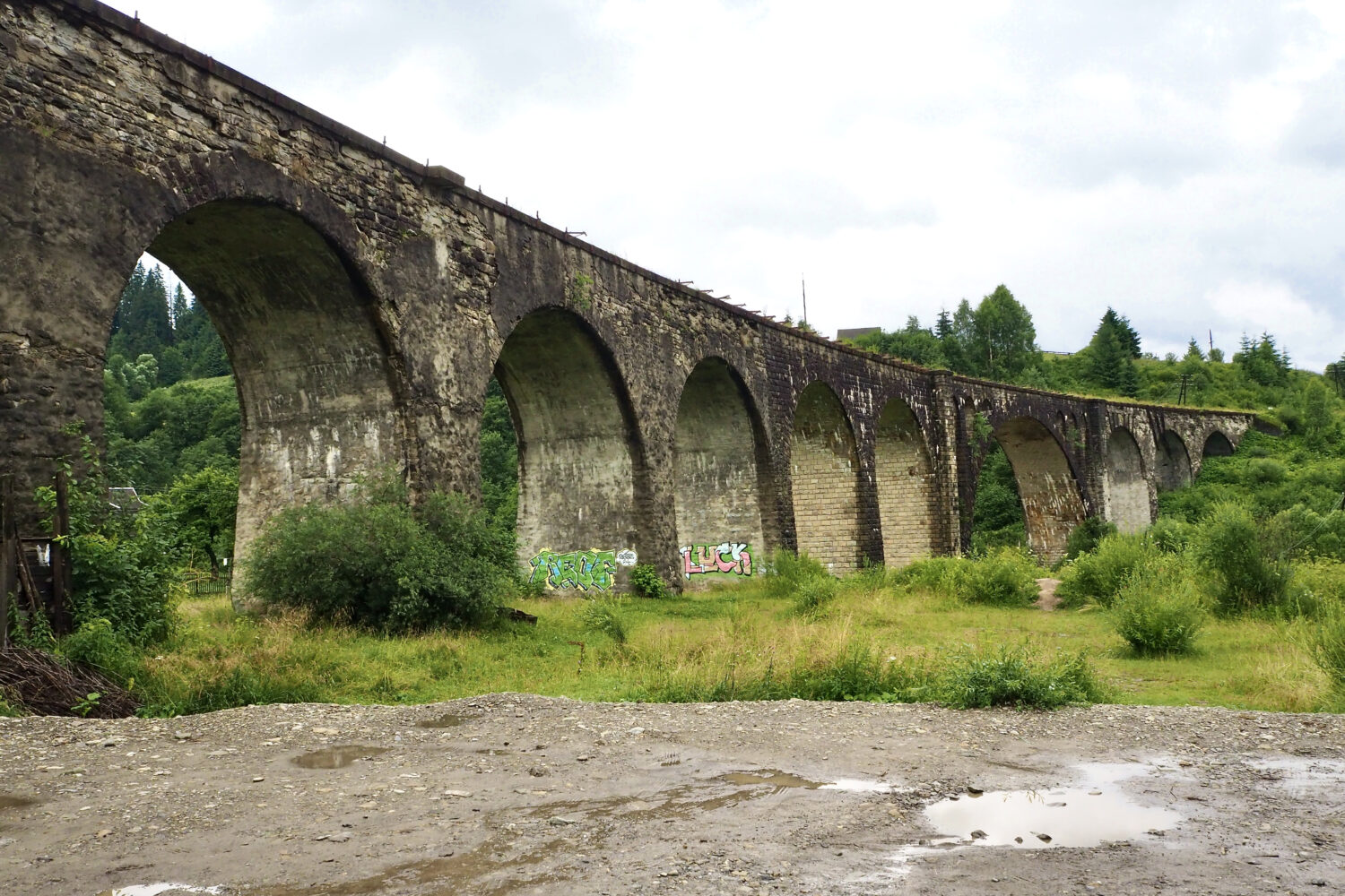 vorochta viadukt ukrajina